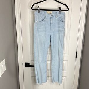 Light Blue Cropped Women's Jeans